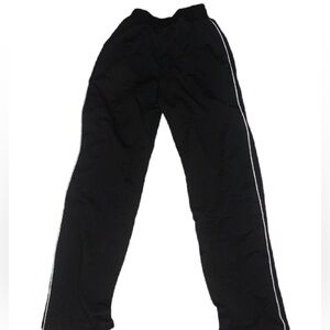 Black striped joggers